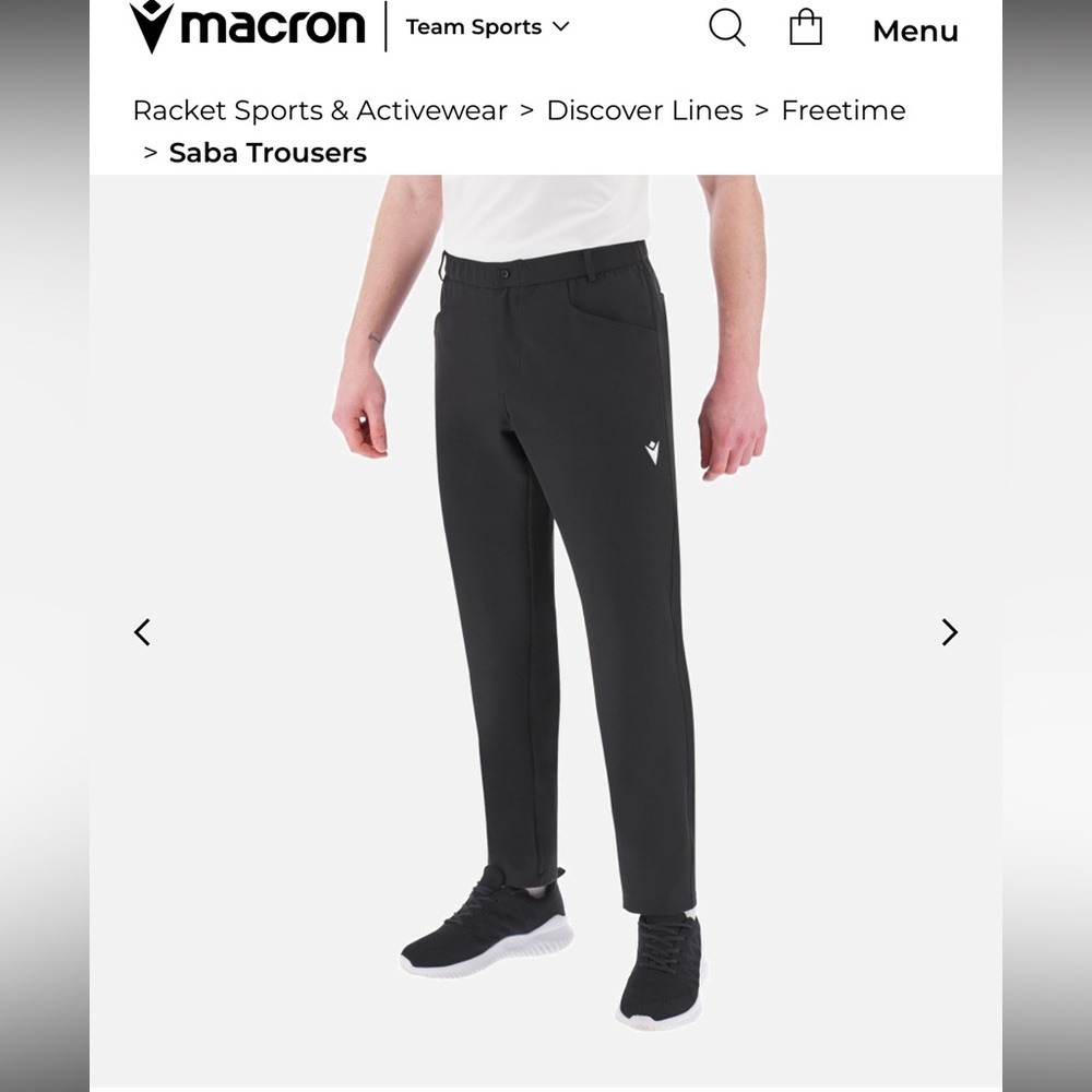 NWT Macron Saba Men's XL Black Technical Pants Concacaf Gold Cup Soccer Trousers